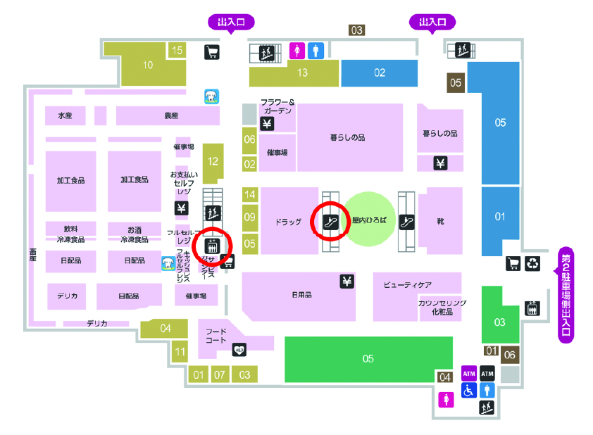 札幌手稲駅前店_屋上スペース_地図